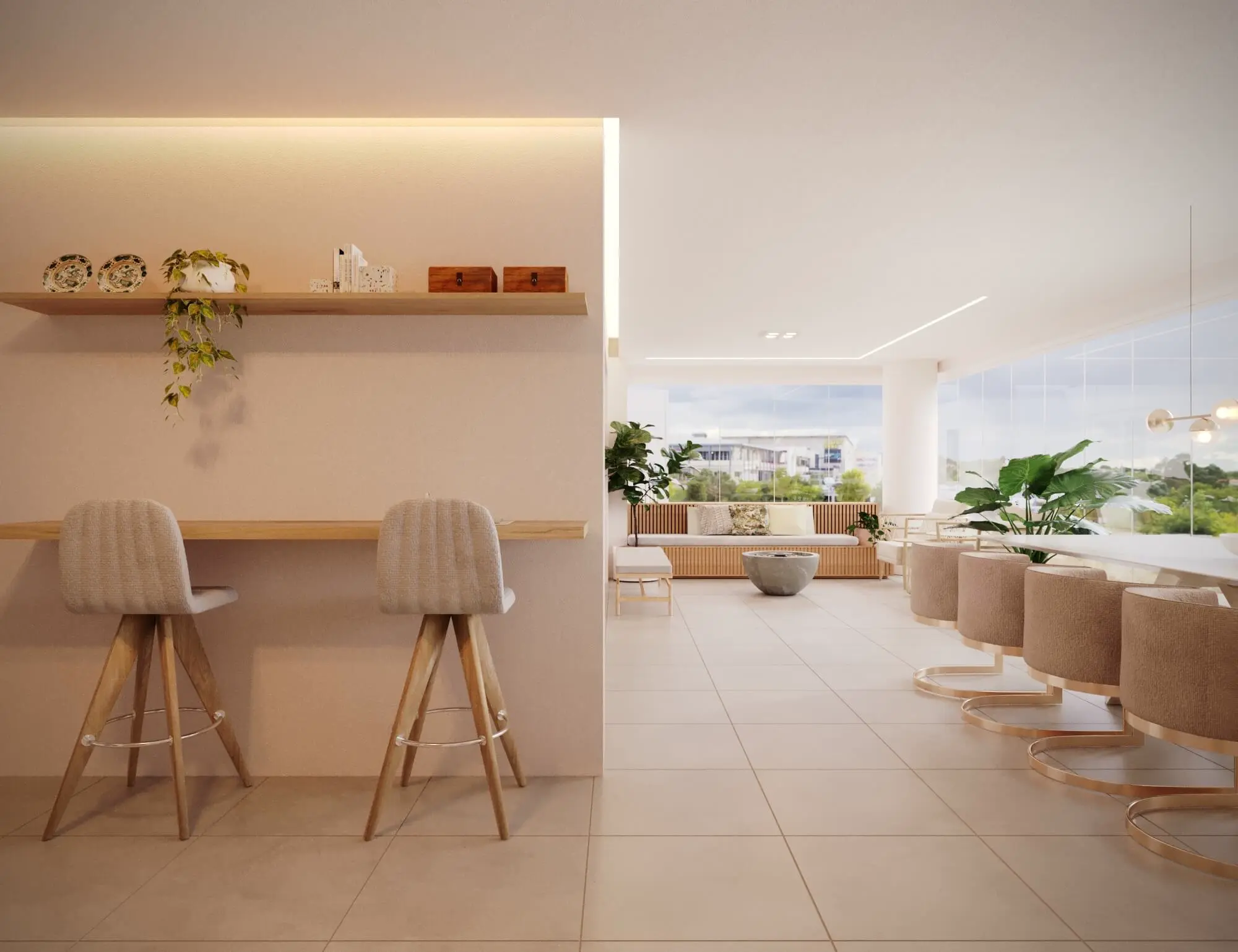 Nafh Arquitetura - Sala de jantar design de interiores SP